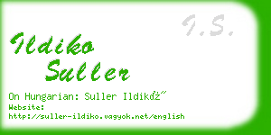 ildiko suller business card